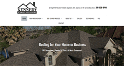 Desktop Screenshot of kennedy-roofing.com