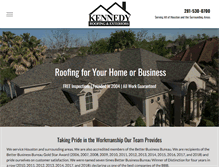Tablet Screenshot of kennedy-roofing.com